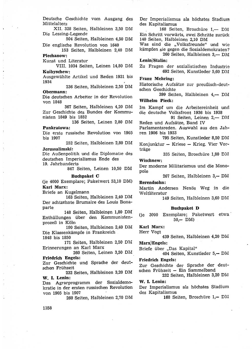 Neuer Weg (NW), Organ des Zentralkomitees (ZK) der SED (Sozialistische Einheitspartei Deutschlands) für Fragen des Parteiaufbaus und des Parteilebens, 14. Jahrgang [Deutsche Demokratische Republik (DDR)] 1959, Seite 1358 (NW ZK SED DDR 1959, S. 1358)