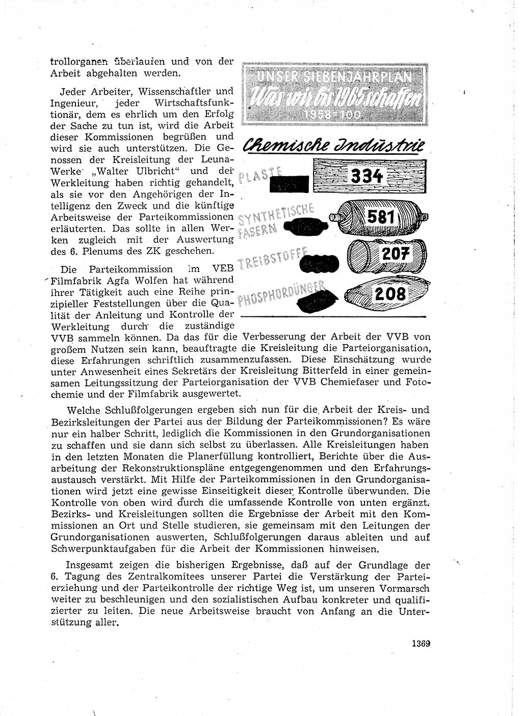 Neuer Weg (NW), Organ des Zentralkomitees (ZK) der SED (Sozialistische Einheitspartei Deutschlands) für Fragen des Parteiaufbaus und des Parteilebens, 14. Jahrgang [Deutsche Demokratische Republik (DDR)] 1959, Seite 1369 (NW ZK SED DDR 1959, S. 1369)