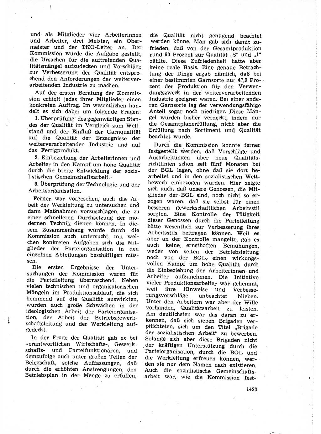 Neuer Weg (NW), Organ des Zentralkomitees (ZK) der SED (Sozialistische Einheitspartei Deutschlands) für Fragen des Parteiaufbaus und des Parteilebens, 14. Jahrgang [Deutsche Demokratische Republik (DDR)] 1959, Seite 1423 (NW ZK SED DDR 1959, S. 1423)