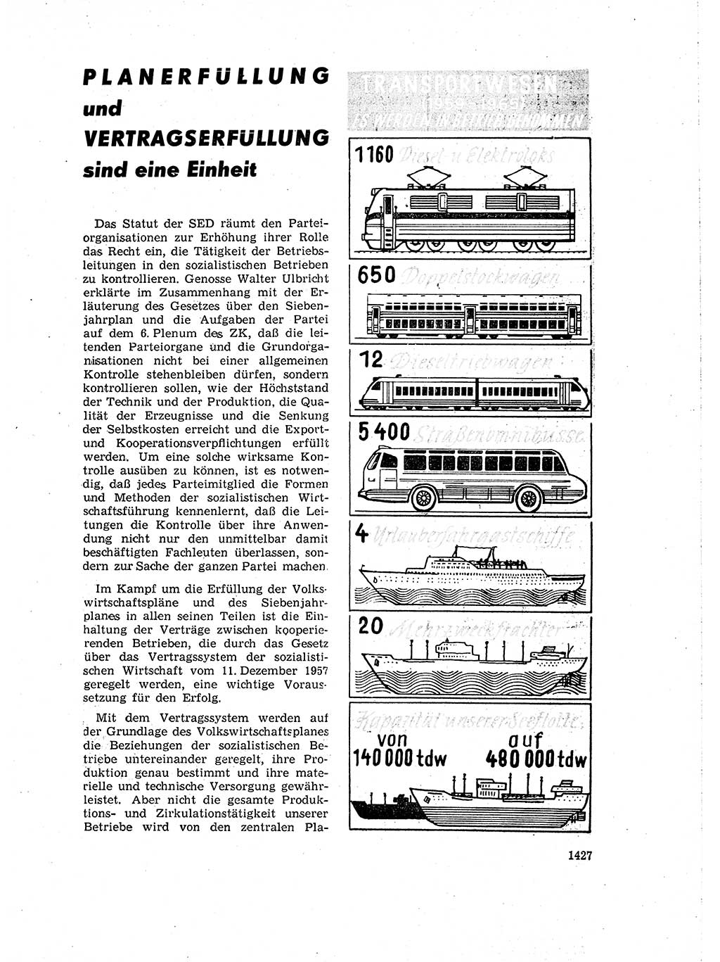 Neuer Weg (NW), Organ des Zentralkomitees (ZK) der SED (Sozialistische Einheitspartei Deutschlands) für Fragen des Parteiaufbaus und des Parteilebens, 14. Jahrgang [Deutsche Demokratische Republik (DDR)] 1959, Seite 1427 (NW ZK SED DDR 1959, S. 1427)
