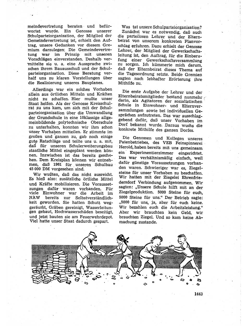 Neuer Weg (NW), Organ des Zentralkomitees (ZK) der SED (Sozialistische Einheitspartei Deutschlands) für Fragen des Parteiaufbaus und des Parteilebens, 14. Jahrgang [Deutsche Demokratische Republik (DDR)] 1959, Seite 1443 (NW ZK SED DDR 1959, S. 1443)