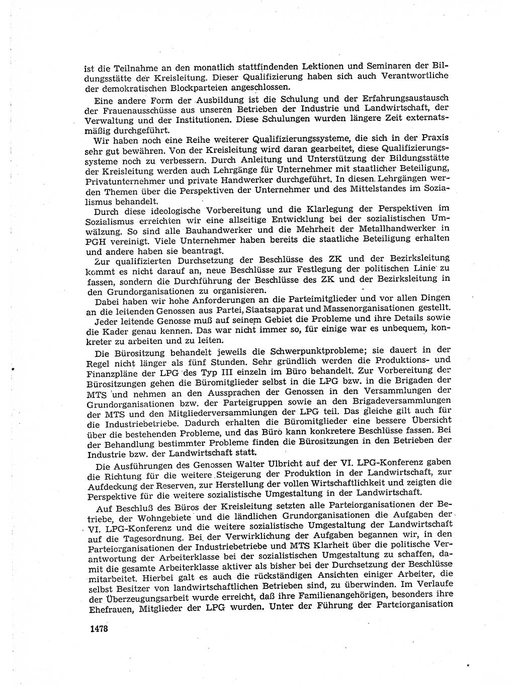 Neuer Weg (NW), Organ des Zentralkomitees (ZK) der SED (Sozialistische Einheitspartei Deutschlands) für Fragen des Parteiaufbaus und des Parteilebens, 14. Jahrgang [Deutsche Demokratische Republik (DDR)] 1959, Seite 1478 (NW ZK SED DDR 1959, S. 1478)