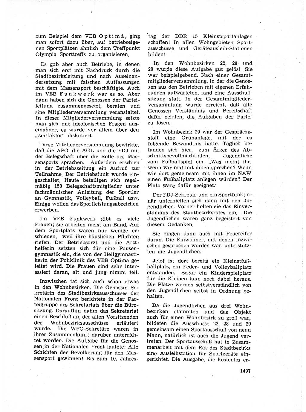 Neuer Weg (NW), Organ des Zentralkomitees (ZK) der SED (Sozialistische Einheitspartei Deutschlands) für Fragen des Parteiaufbaus und des Parteilebens, 14. Jahrgang [Deutsche Demokratische Republik (DDR)] 1959, Seite 1497 (NW ZK SED DDR 1959, S. 1497)