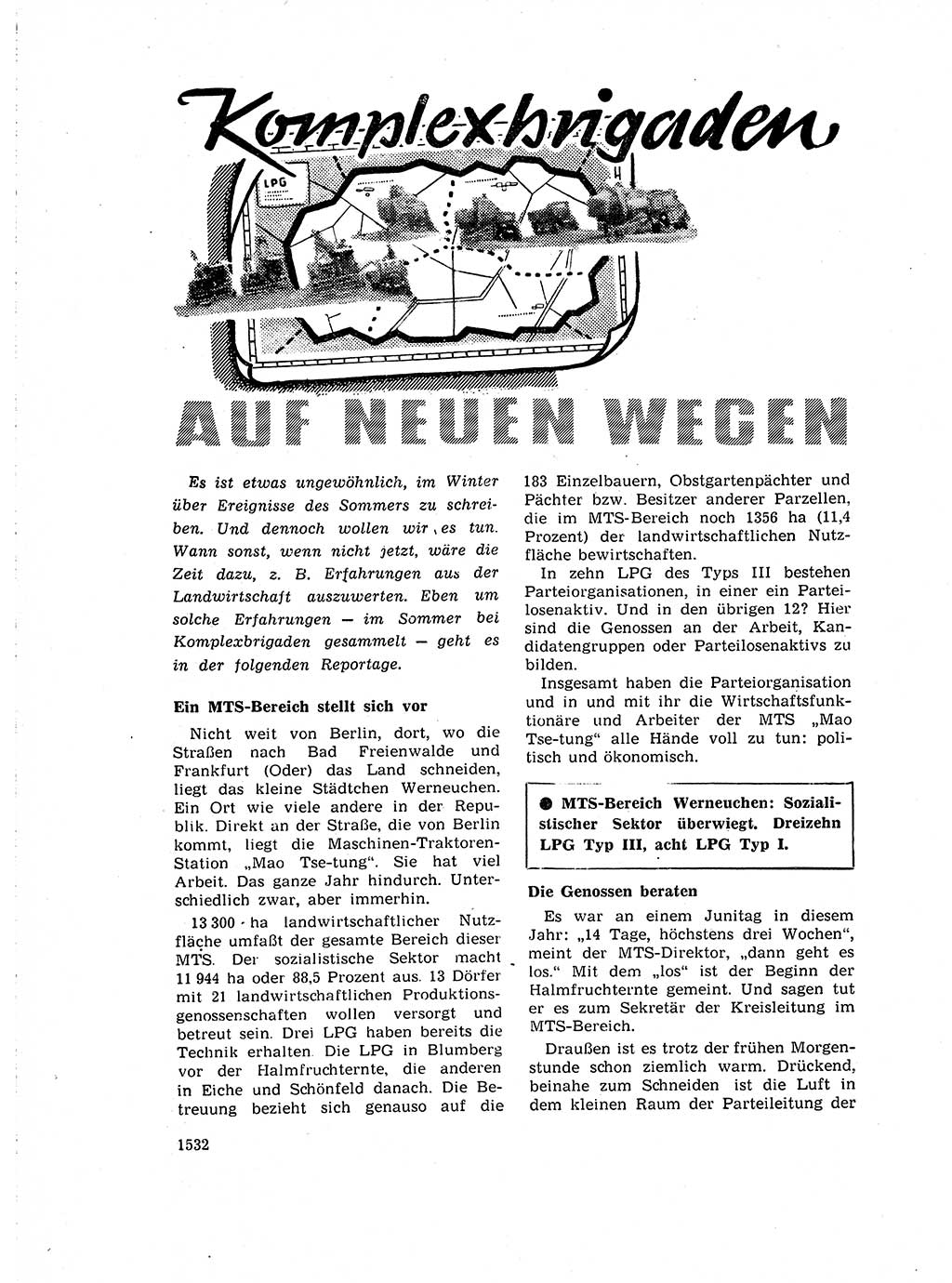 Neuer Weg (NW), Organ des Zentralkomitees (ZK) der SED (Sozialistische Einheitspartei Deutschlands) für Fragen des Parteiaufbaus und des Parteilebens, 14. Jahrgang [Deutsche Demokratische Republik (DDR)] 1959, Seite 1532 (NW ZK SED DDR 1959, S. 1532)