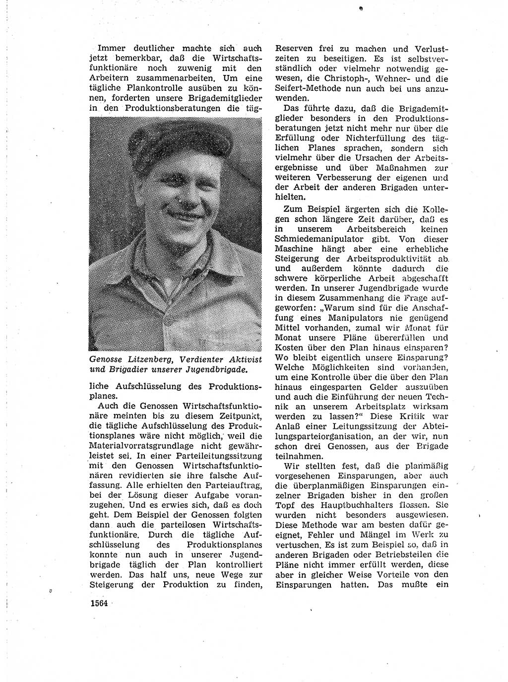 Neuer Weg (NW), Organ des Zentralkomitees (ZK) der SED (Sozialistische Einheitspartei Deutschlands) für Fragen des Parteiaufbaus und des Parteilebens, 14. Jahrgang [Deutsche Demokratische Republik (DDR)] 1959, Seite 1564 (NW ZK SED DDR 1959, S. 1564)