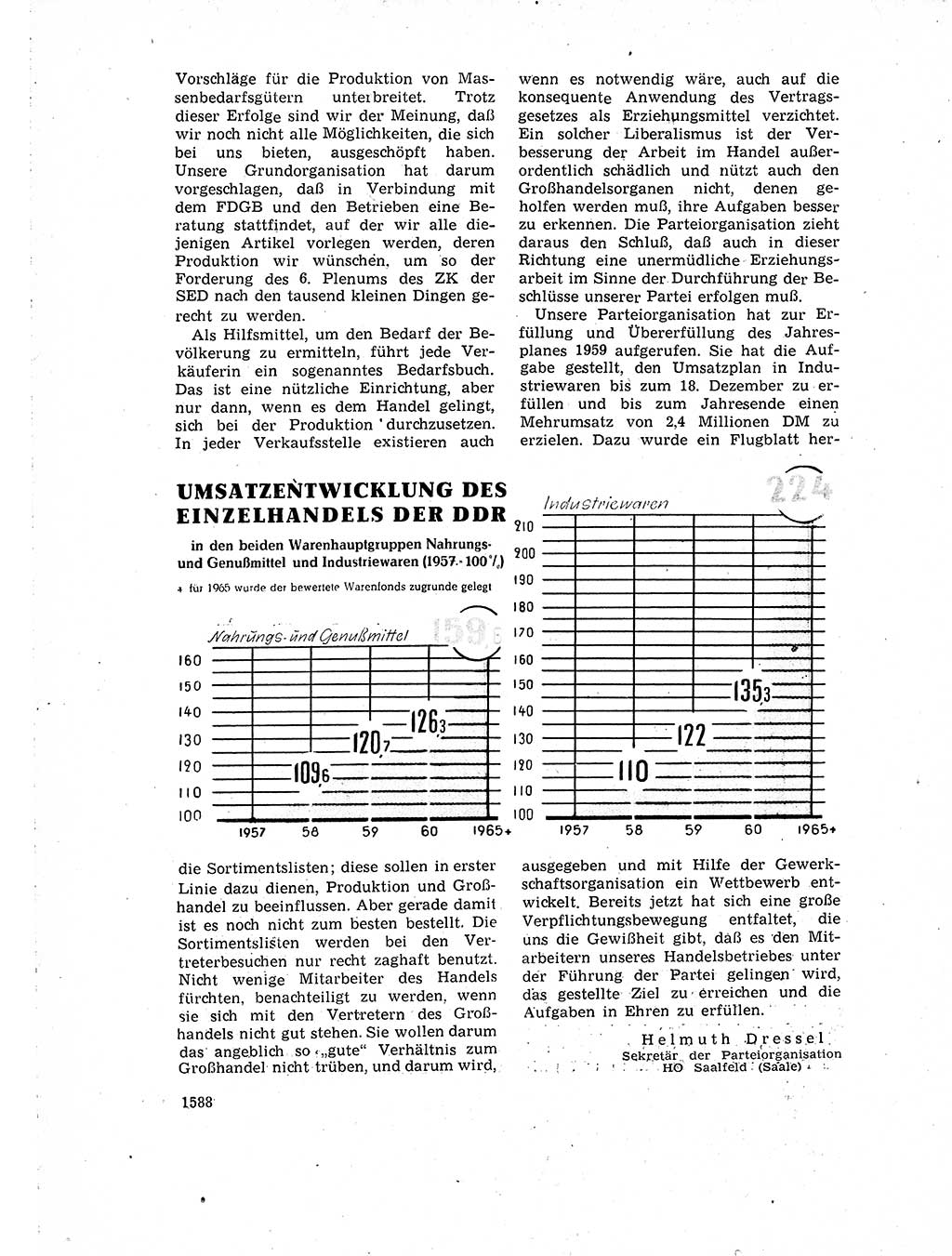 Neuer Weg (NW), Organ des Zentralkomitees (ZK) der SED (Sozialistische Einheitspartei Deutschlands) für Fragen des Parteiaufbaus und des Parteilebens, 14. Jahrgang [Deutsche Demokratische Republik (DDR)] 1959, Seite 1588 (NW ZK SED DDR 1959, S. 1588)