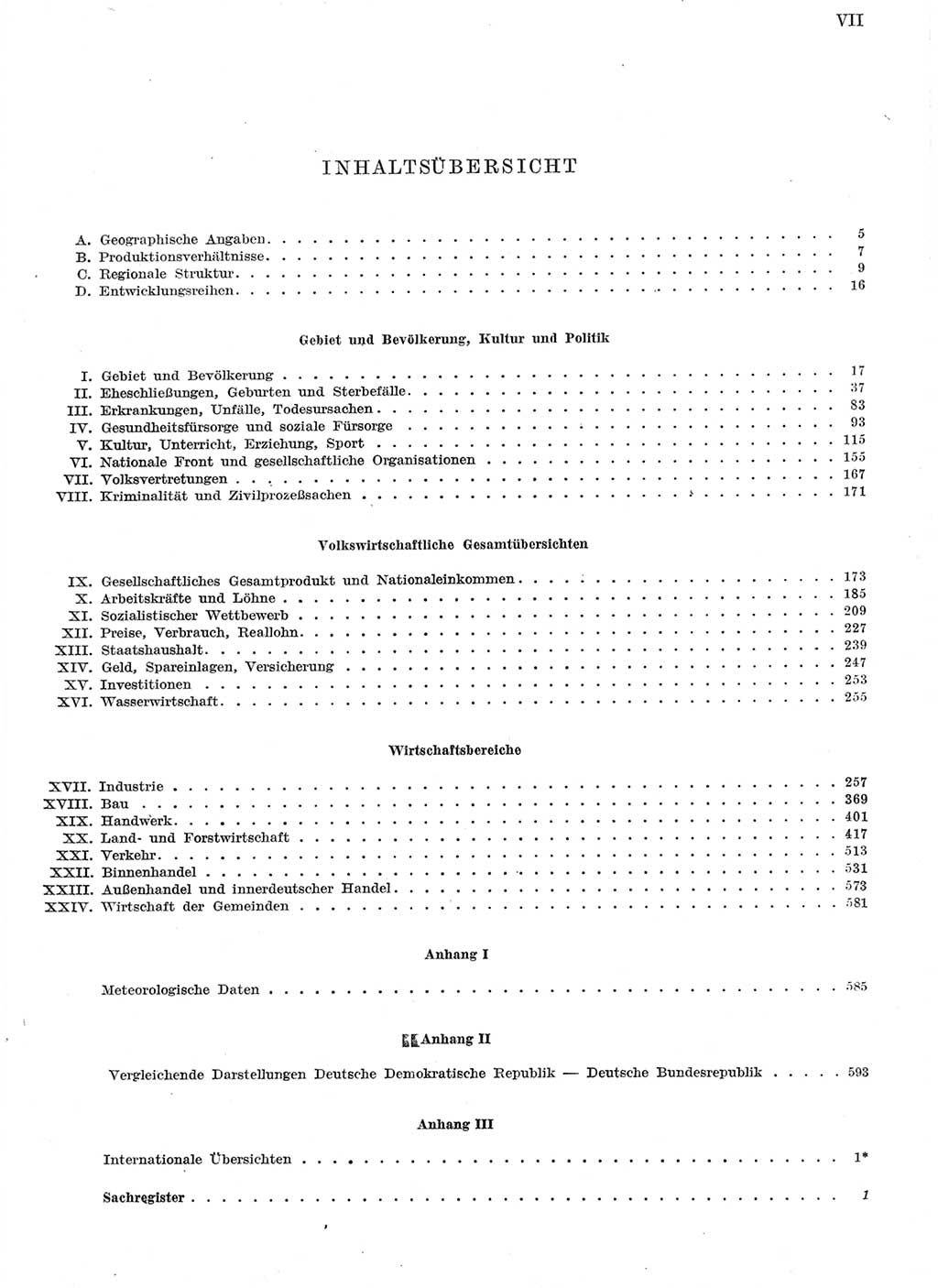 Statistisches Jahrbuch der Deutschen Demokratischen Republik (DDR) 1959, Seite 7 (Stat. Jb. DDR 1959, S. 7)