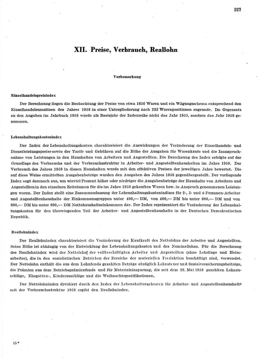 Statistisches Jahrbuch der Deutschen Demokratischen Republik (DDR) 1959, Seite 227 (Stat. Jb. DDR 1959, S. 227)