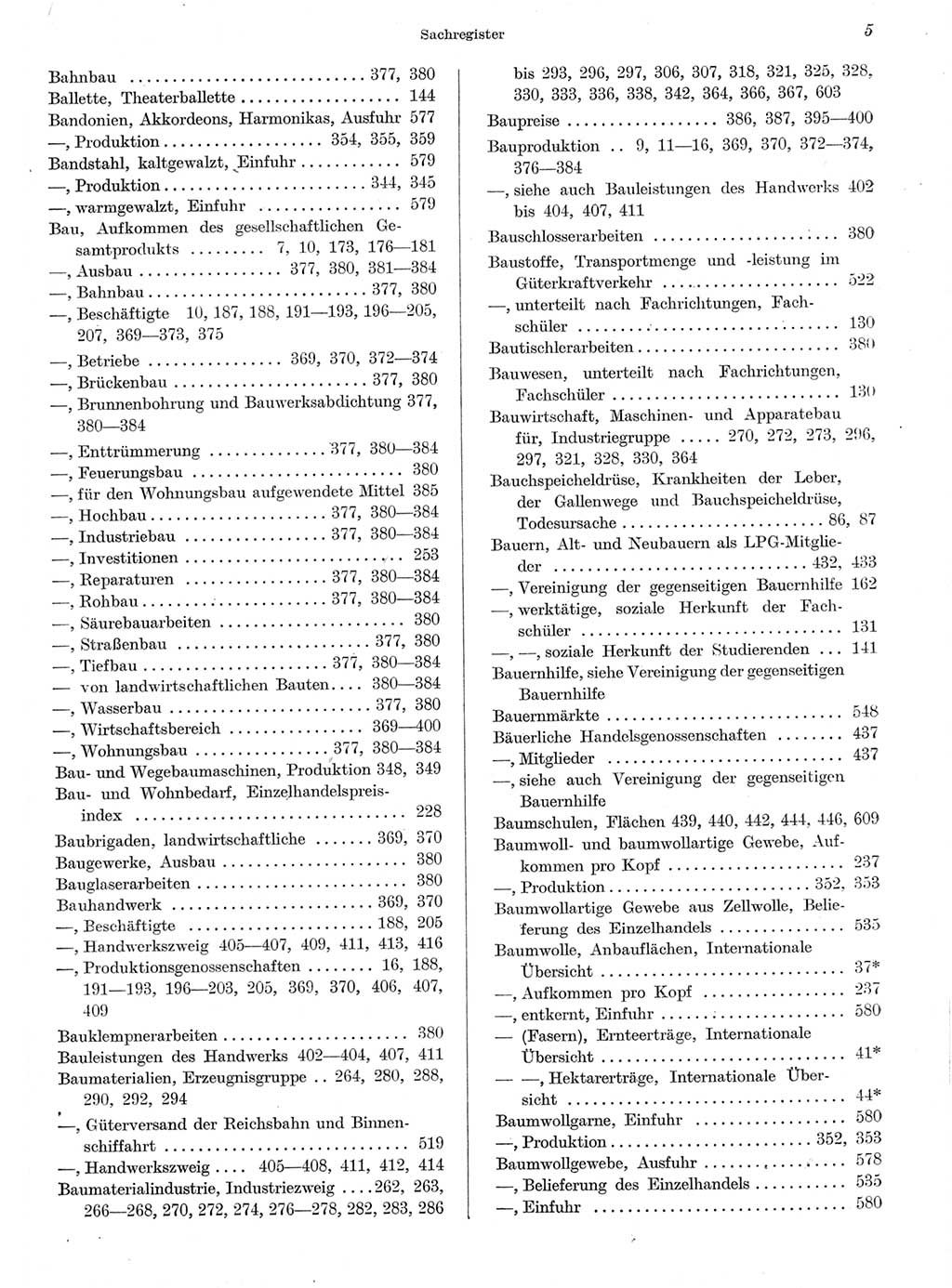 Statistisches Jahrbuch der Deutschen Demokratischen Republik (DDR) 1959, Seite 5 (Stat. Jb. DDR 1959, S. 5)