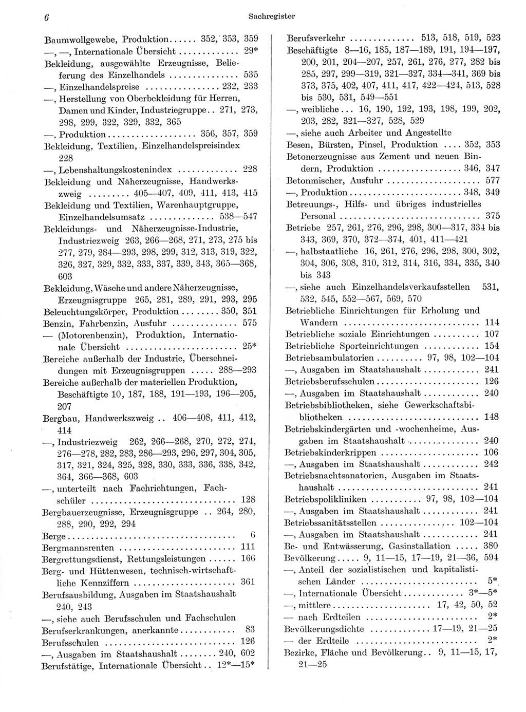 Statistisches Jahrbuch der Deutschen Demokratischen Republik (DDR) 1959, Seite 6 (Stat. Jb. DDR 1959, S. 6)