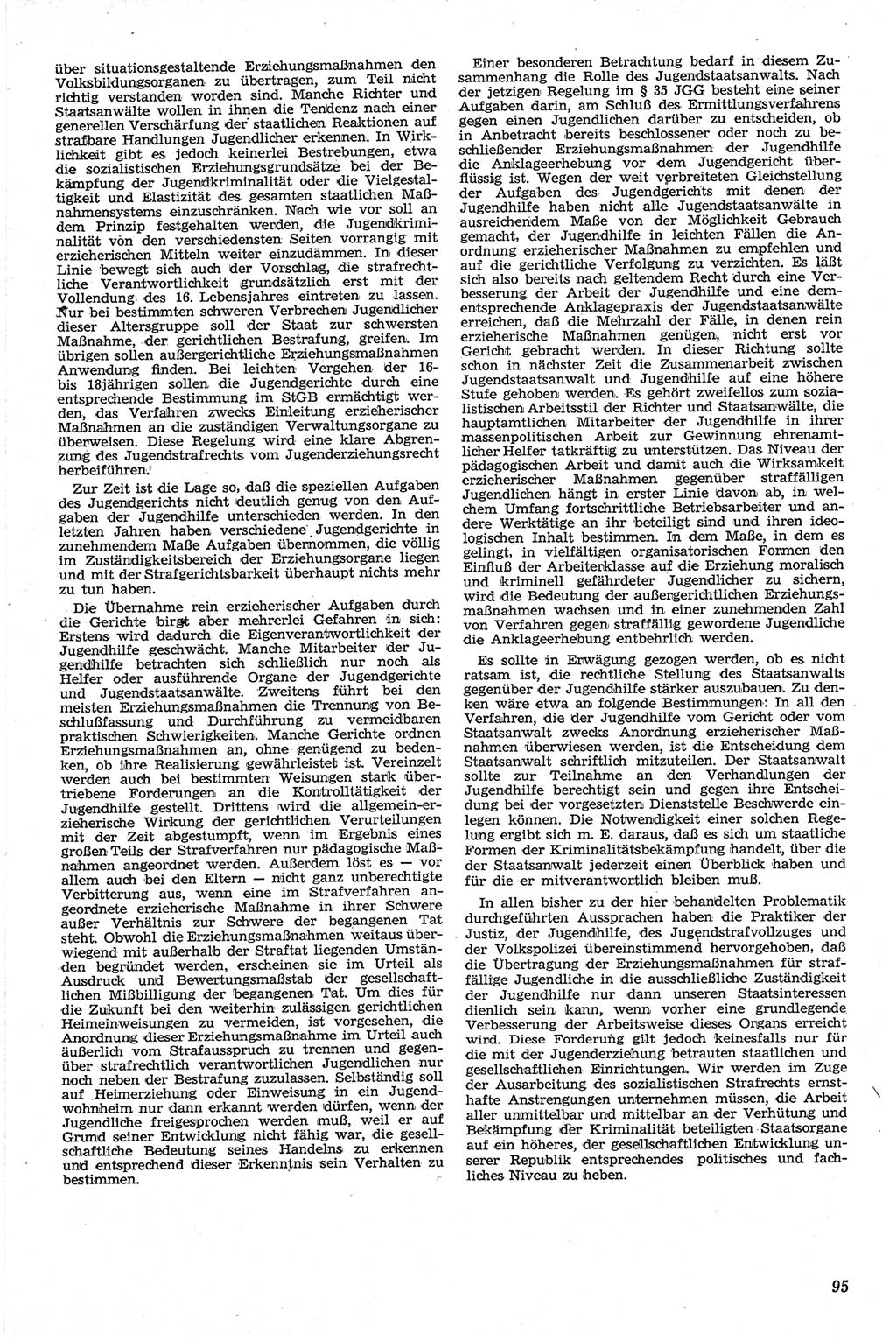 Neue Justiz (NJ), Zeitschrift für Recht und Rechtswissenschaft [Deutsche Demokratische Republik (DDR)], 13. Jahrgang 1959, Seite 95 (NJ DDR 1959, S. 95)