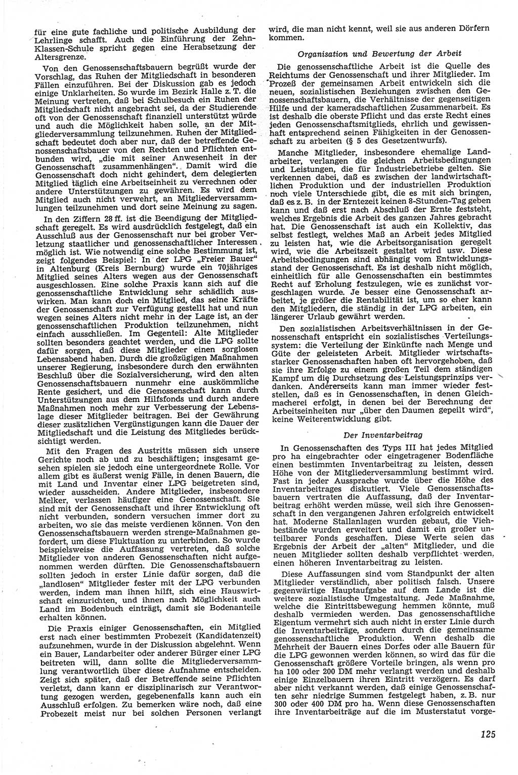 Neue Justiz (NJ), Zeitschrift für Recht und Rechtswissenschaft [Deutsche Demokratische Republik (DDR)], 13. Jahrgang 1959, Seite 125 (NJ DDR 1959, S. 125)