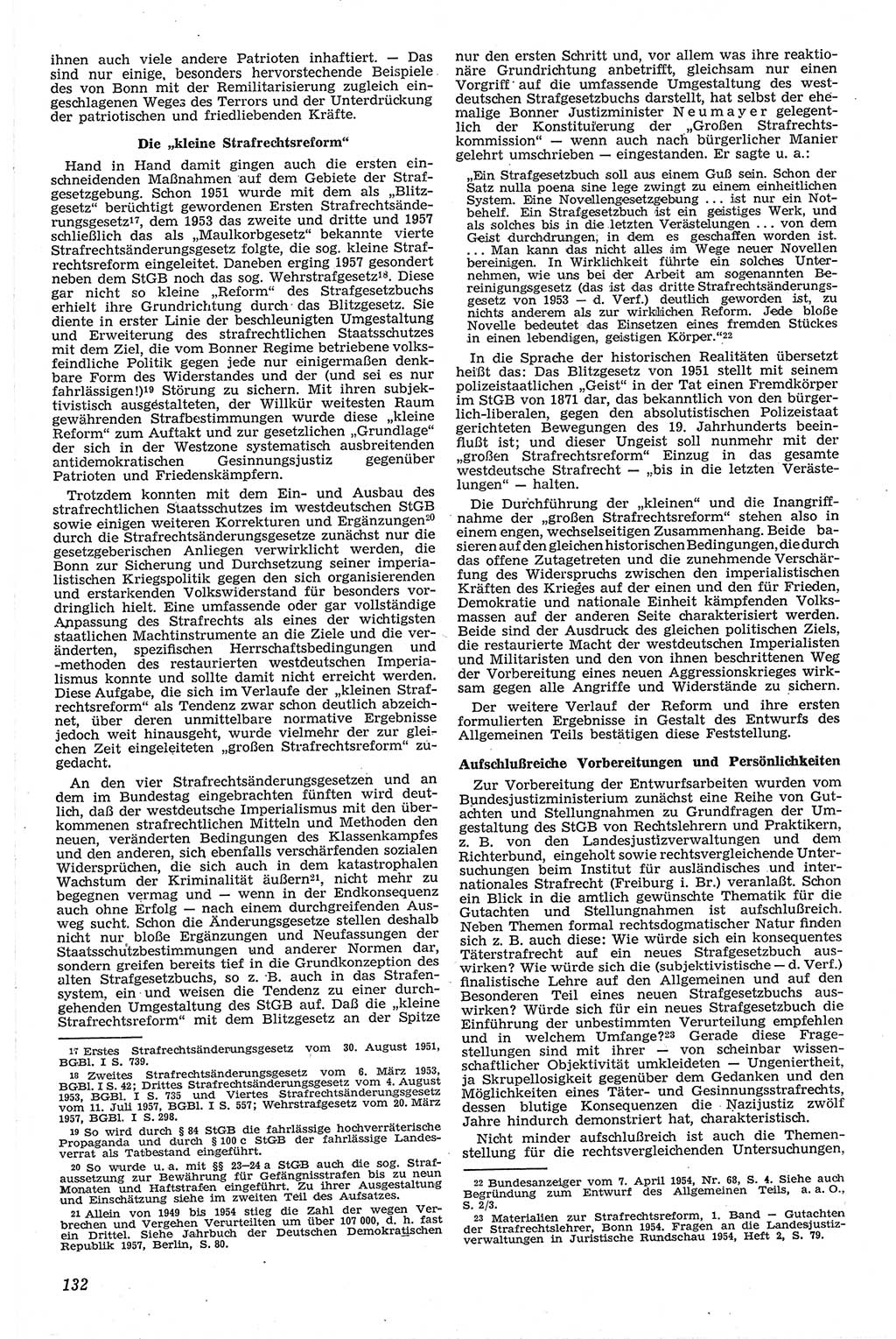 Neue Justiz (NJ), Zeitschrift für Recht und Rechtswissenschaft [Deutsche Demokratische Republik (DDR)], 13. Jahrgang 1959, Seite 132 (NJ DDR 1959, S. 132)