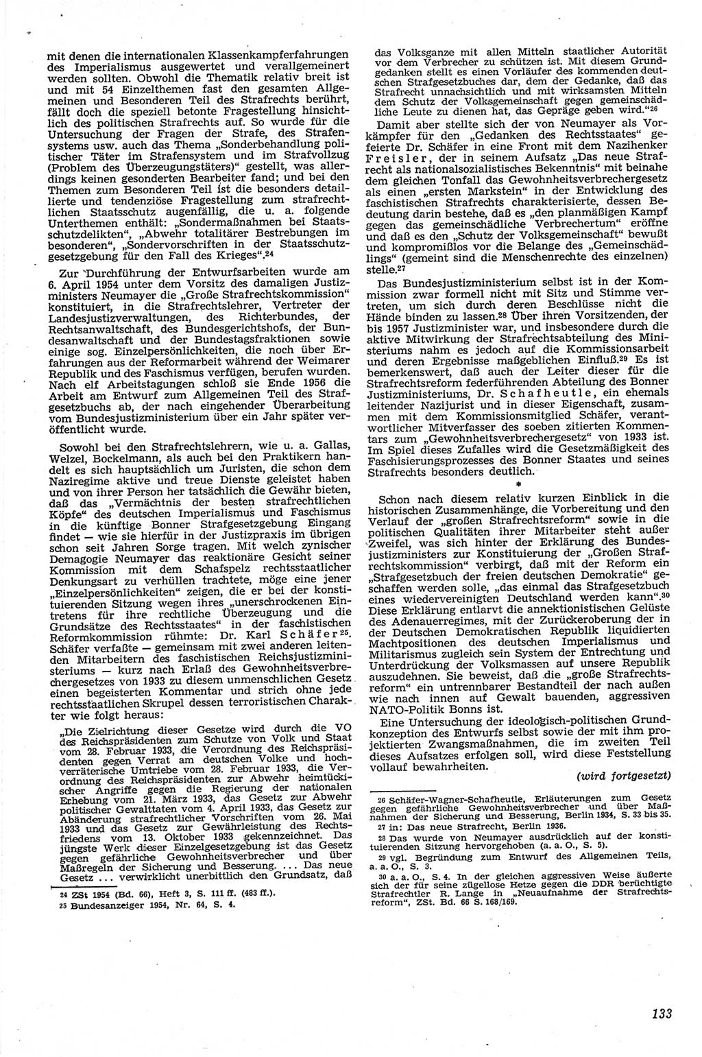 Neue Justiz (NJ), Zeitschrift für Recht und Rechtswissenschaft [Deutsche Demokratische Republik (DDR)], 13. Jahrgang 1959, Seite 133 (NJ DDR 1959, S. 133)