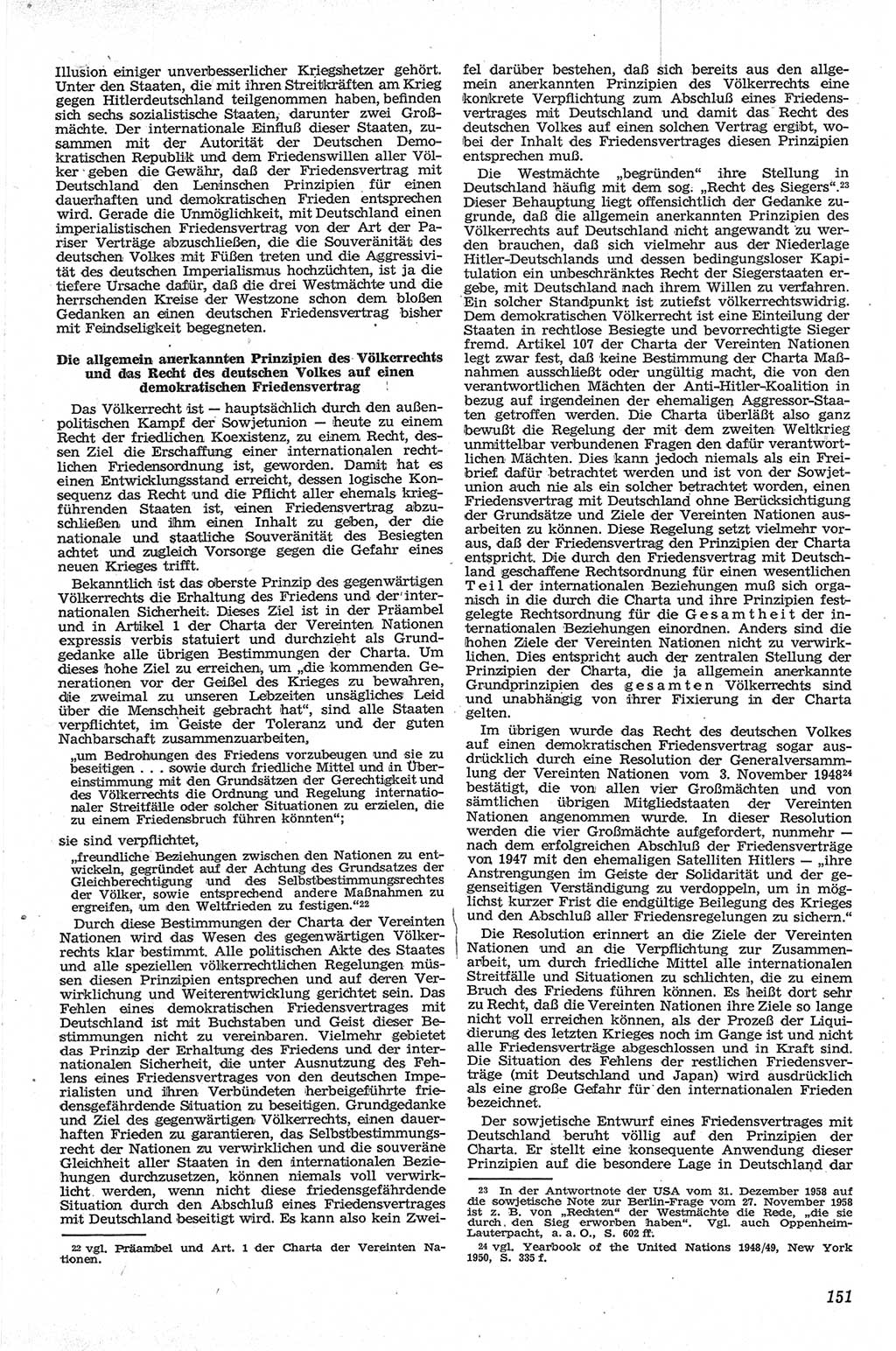 Neue Justiz (NJ), Zeitschrift für Recht und Rechtswissenschaft [Deutsche Demokratische Republik (DDR)], 13. Jahrgang 1959, Seite 151 (NJ DDR 1959, S. 151)