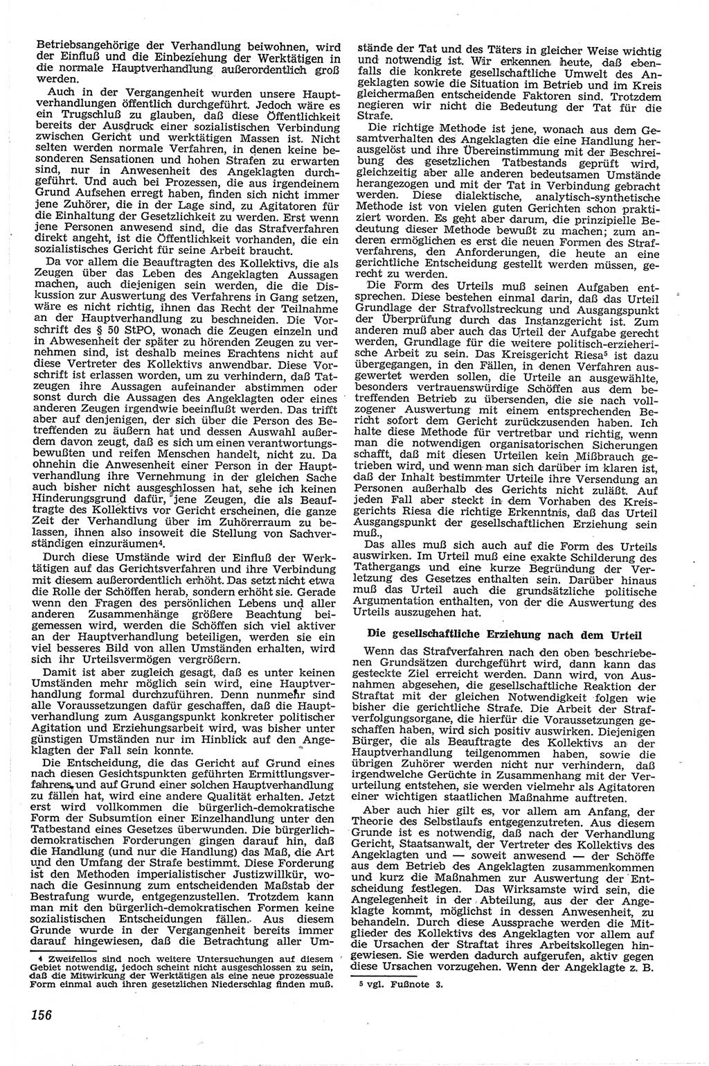 Neue Justiz (NJ), Zeitschrift für Recht und Rechtswissenschaft [Deutsche Demokratische Republik (DDR)], 13. Jahrgang 1959, Seite 156 (NJ DDR 1959, S. 156)