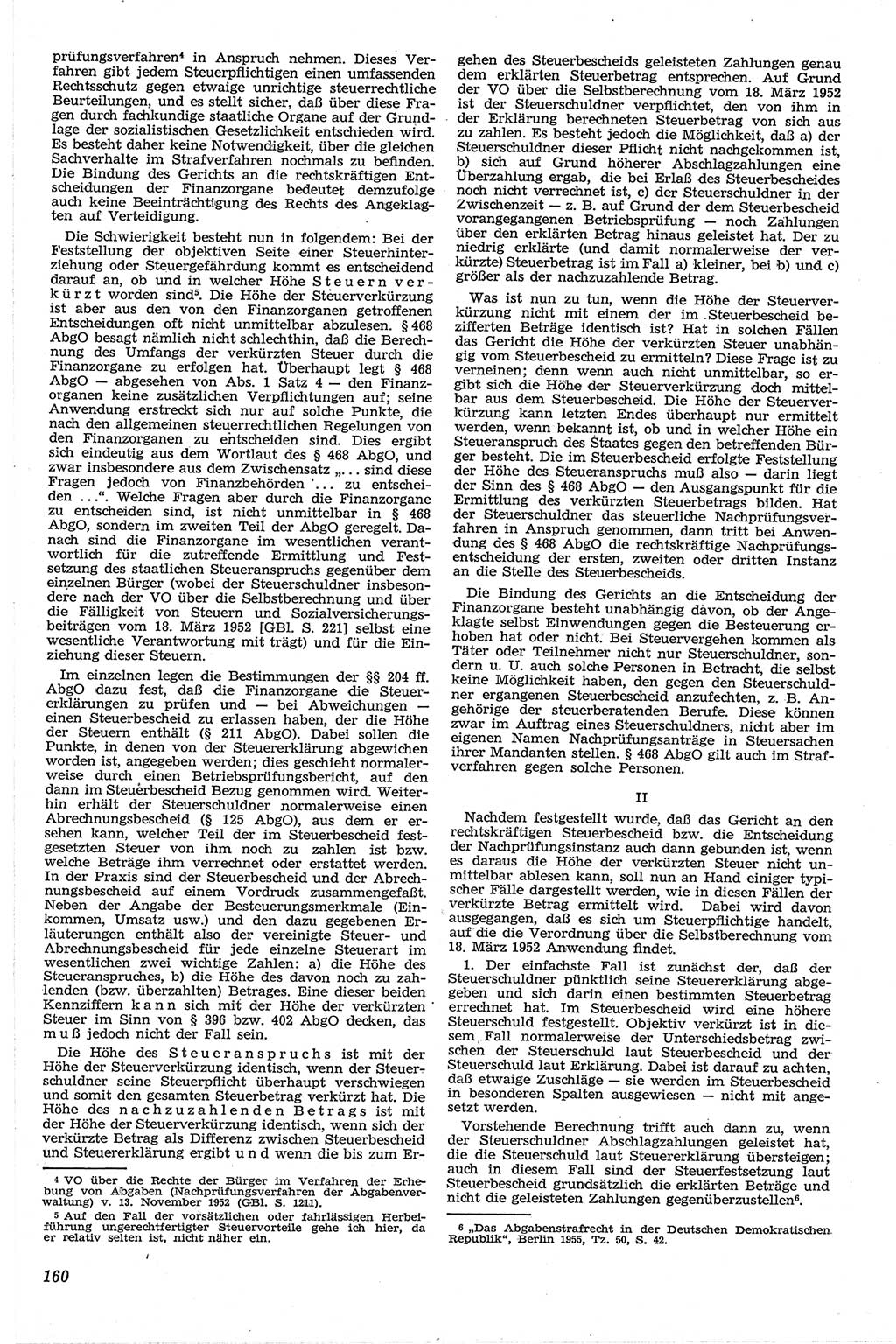 Neue Justiz (NJ), Zeitschrift für Recht und Rechtswissenschaft [Deutsche Demokratische Republik (DDR)], 13. Jahrgang 1959, Seite 160 (NJ DDR 1959, S. 160)