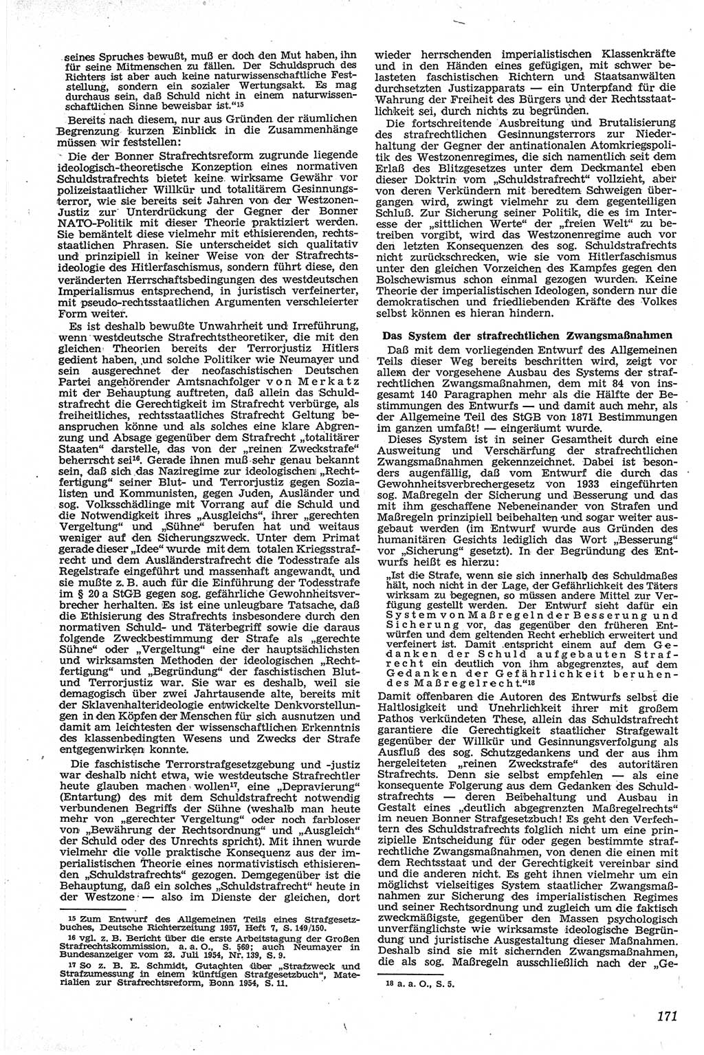 Neue Justiz (NJ), Zeitschrift für Recht und Rechtswissenschaft [Deutsche Demokratische Republik (DDR)], 13. Jahrgang 1959, Seite 171 (NJ DDR 1959, S. 171)