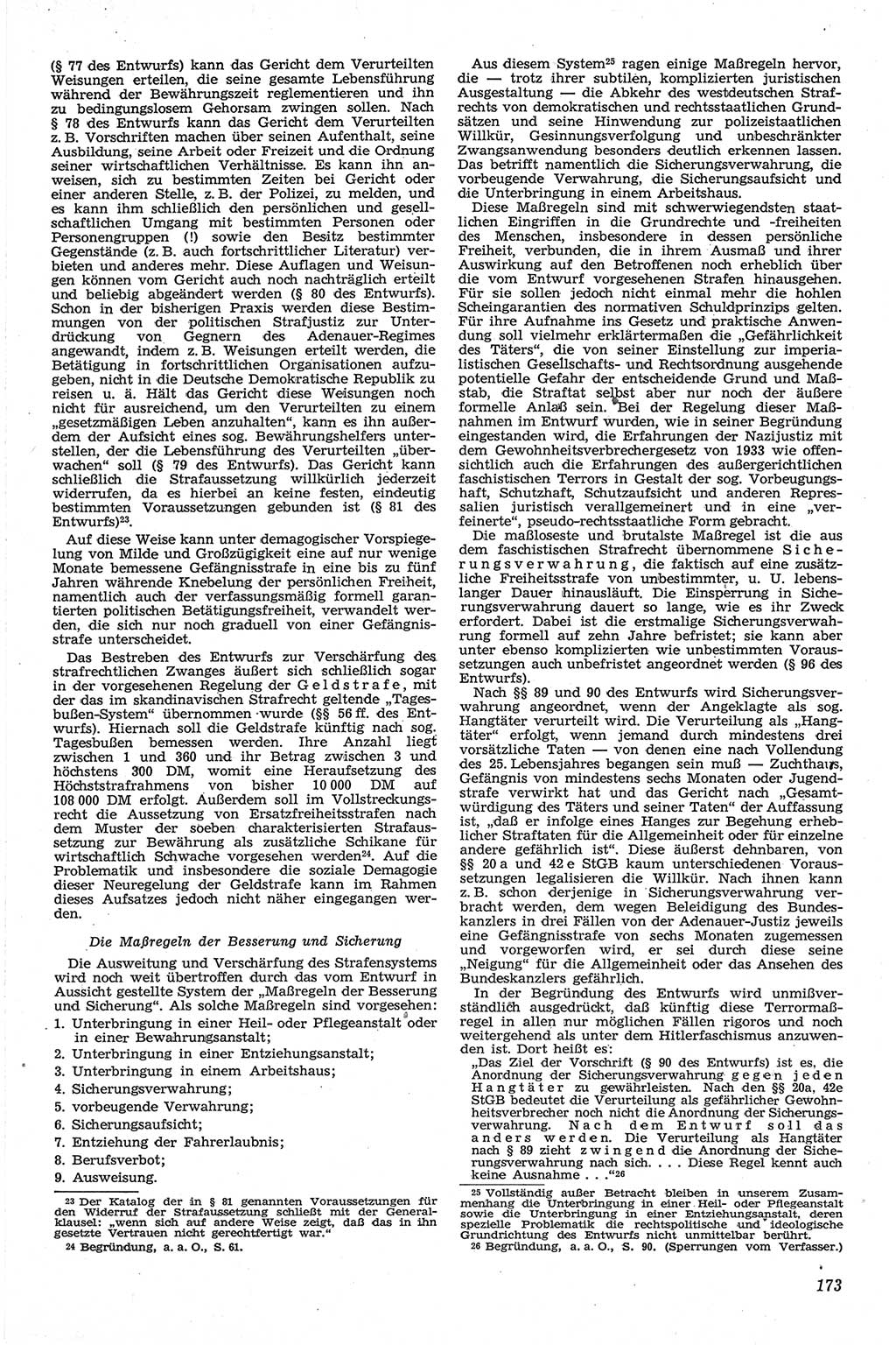 Neue Justiz (NJ), Zeitschrift für Recht und Rechtswissenschaft [Deutsche Demokratische Republik (DDR)], 13. Jahrgang 1959, Seite 173 (NJ DDR 1959, S. 173)
