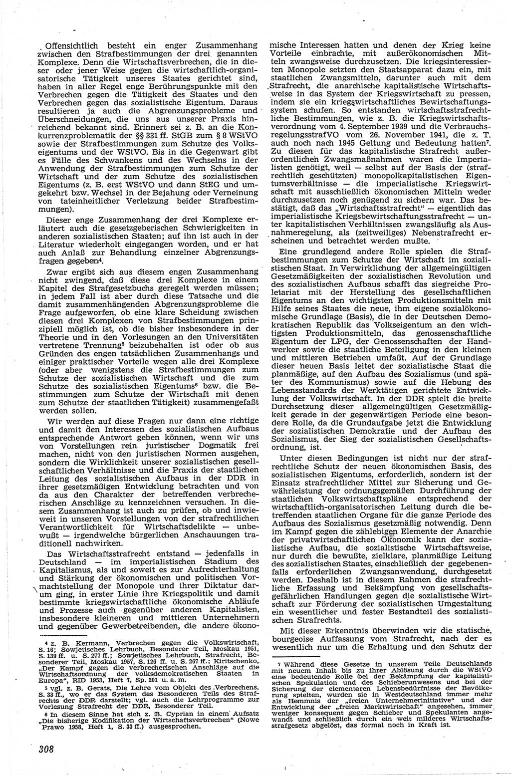 Neue Justiz (NJ), Zeitschrift für Recht und Rechtswissenschaft [Deutsche Demokratische Republik (DDR)], 13. Jahrgang 1959, Seite 308 (NJ DDR 1959, S. 308)