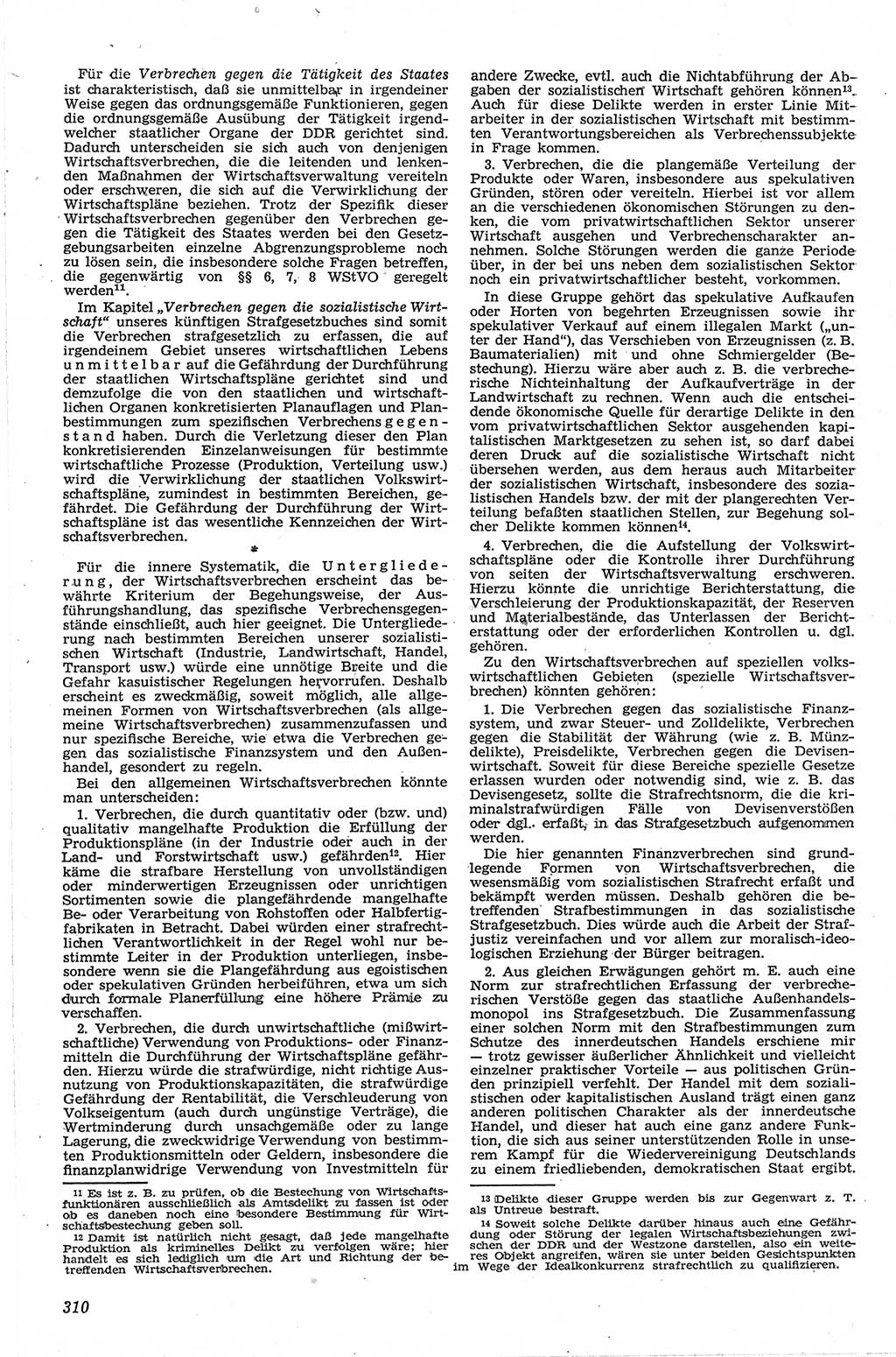 Neue Justiz (NJ), Zeitschrift für Recht und Rechtswissenschaft [Deutsche Demokratische Republik (DDR)], 13. Jahrgang 1959, Seite 310 (NJ DDR 1959, S. 310)