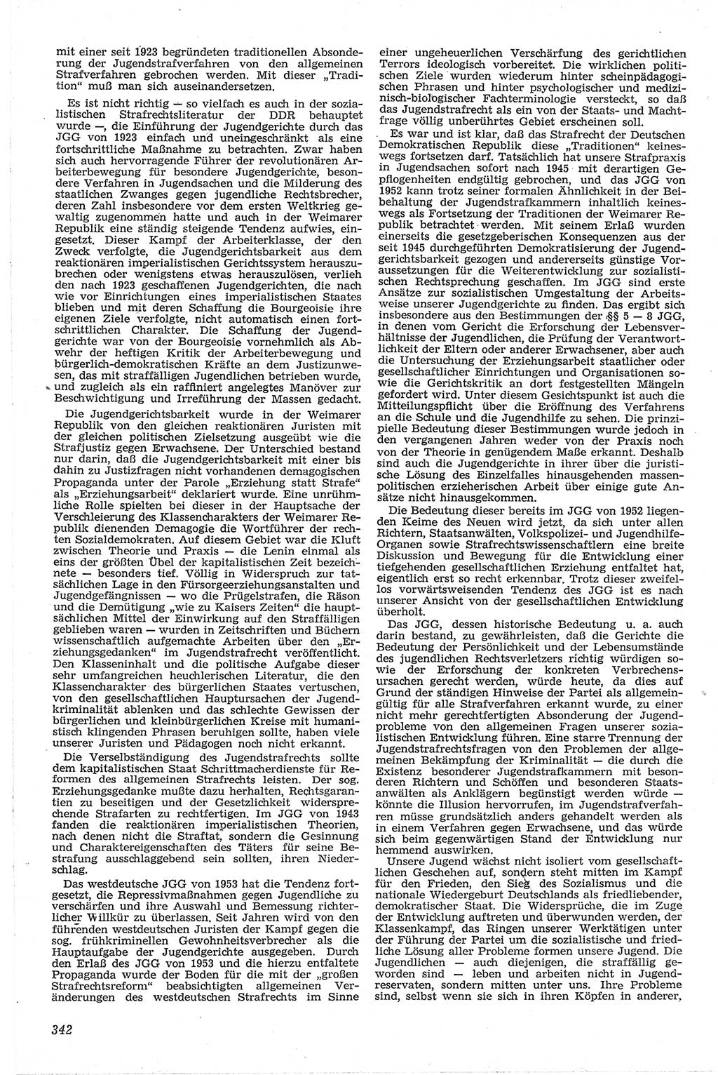 Neue Justiz (NJ), Zeitschrift für Recht und Rechtswissenschaft [Deutsche Demokratische Republik (DDR)], 13. Jahrgang 1959, Seite 342 (NJ DDR 1959, S. 342)