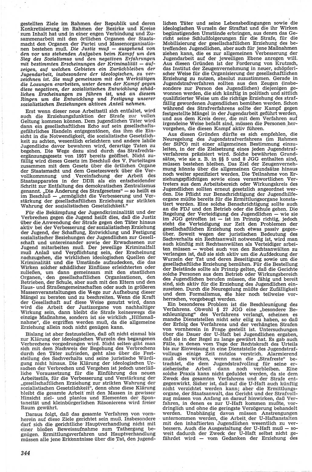 Neue Justiz (NJ), Zeitschrift für Recht und Rechtswissenschaft [Deutsche Demokratische Republik (DDR)], 13. Jahrgang 1959, Seite 344 (NJ DDR 1959, S. 344)