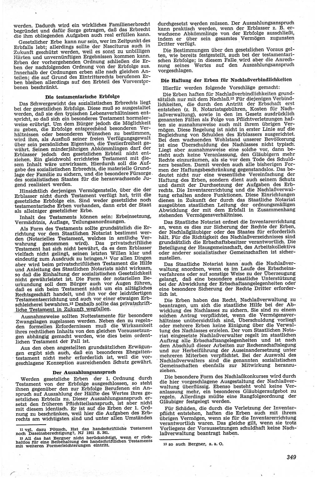 Neue Justiz (NJ), Zeitschrift für Recht und Rechtswissenschaft [Deutsche Demokratische Republik (DDR)], 13. Jahrgang 1959, Seite 349 (NJ DDR 1959, S. 349)