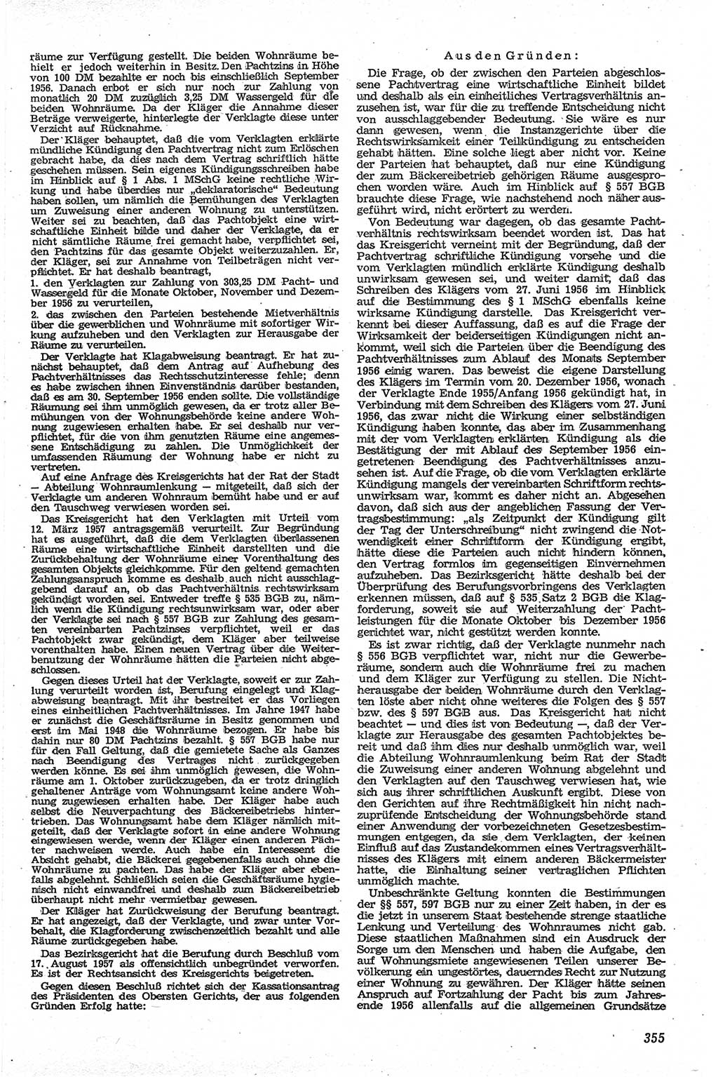 Neue Justiz (NJ), Zeitschrift für Recht und Rechtswissenschaft [Deutsche Demokratische Republik (DDR)], 13. Jahrgang 1959, Seite 355 (NJ DDR 1959, S. 355)