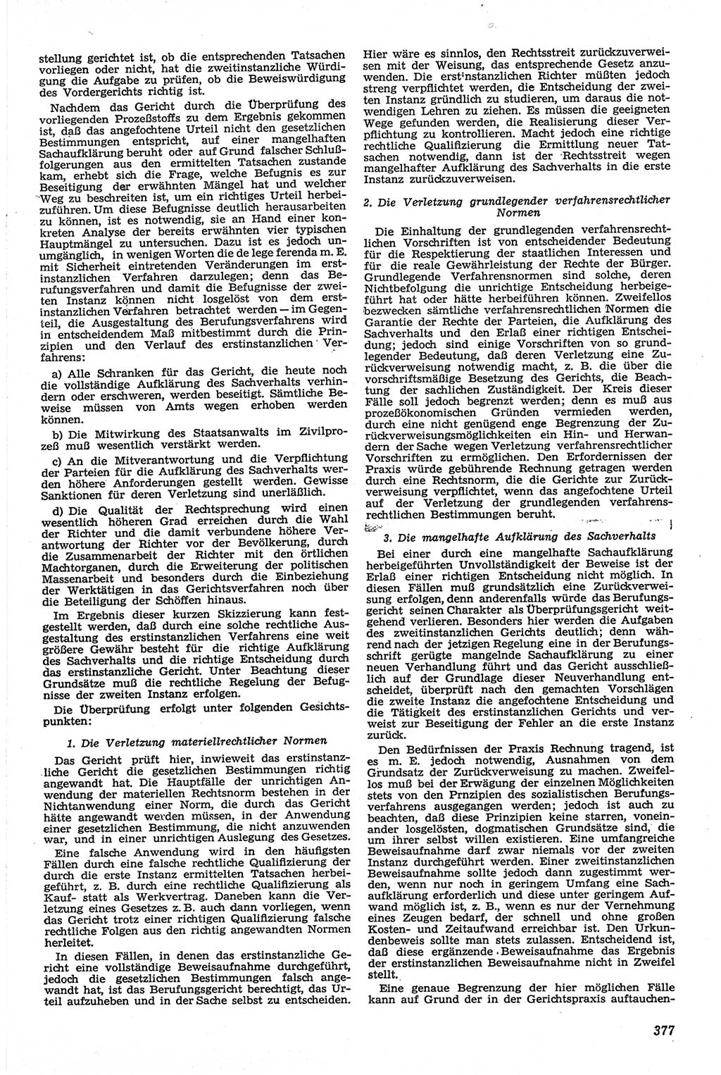 Neue Justiz (NJ), Zeitschrift für Recht und Rechtswissenschaft [Deutsche Demokratische Republik (DDR)], 13. Jahrgang 1959, Seite 377 (NJ DDR 1959, S. 377)