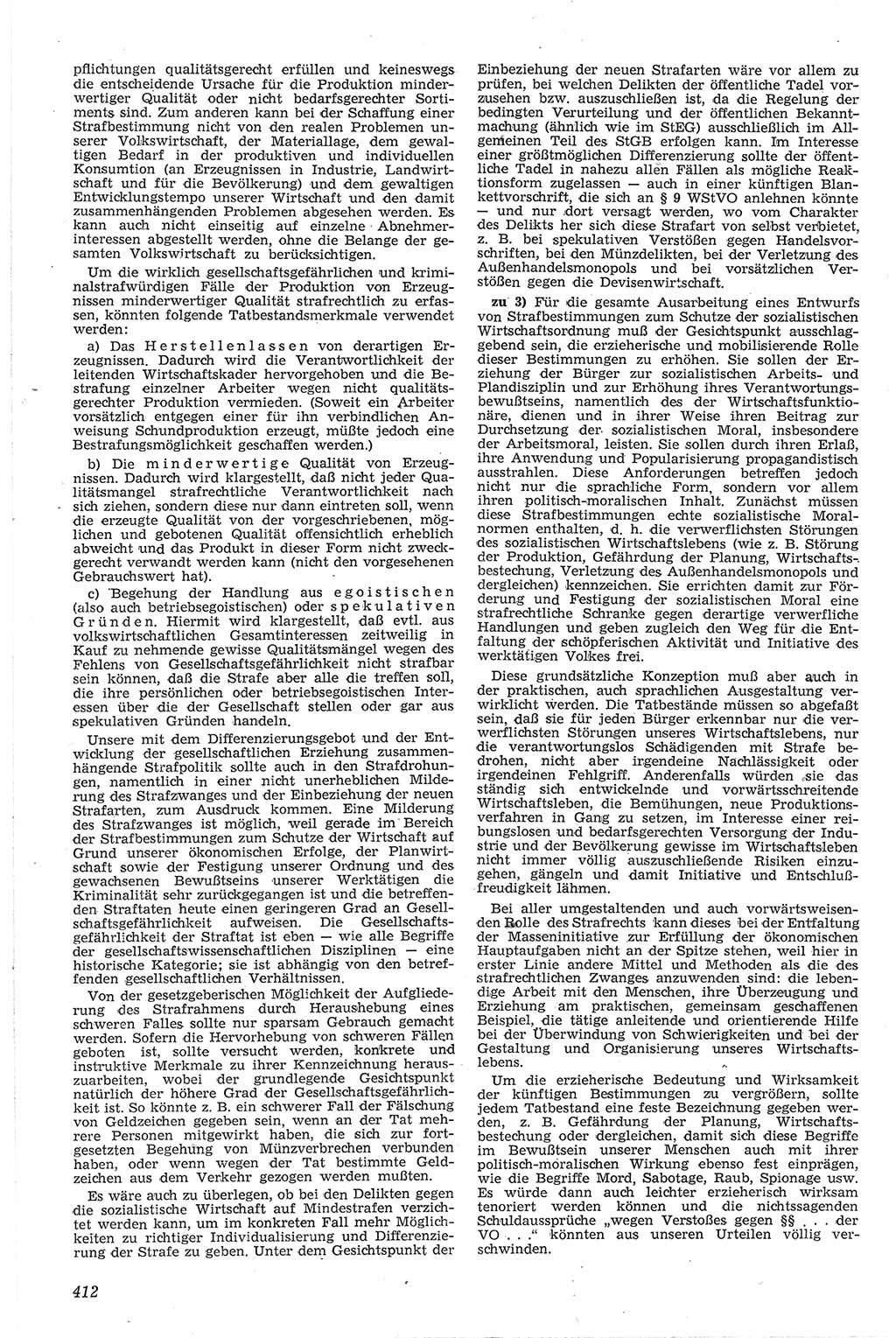 Neue Justiz (NJ), Zeitschrift für Recht und Rechtswissenschaft [Deutsche Demokratische Republik (DDR)], 13. Jahrgang 1959, Seite 412 (NJ DDR 1959, S. 412)