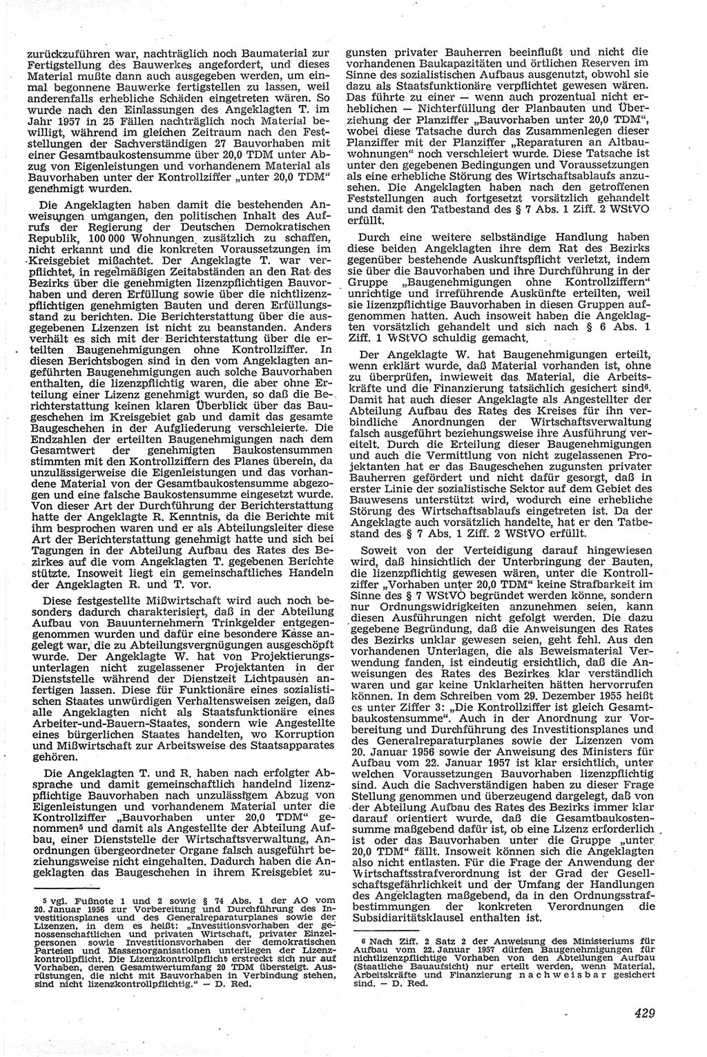 Neue Justiz (NJ), Zeitschrift für Recht und Rechtswissenschaft [Deutsche Demokratische Republik (DDR)], 13. Jahrgang 1959, Seite 429 (NJ DDR 1959, S. 429)