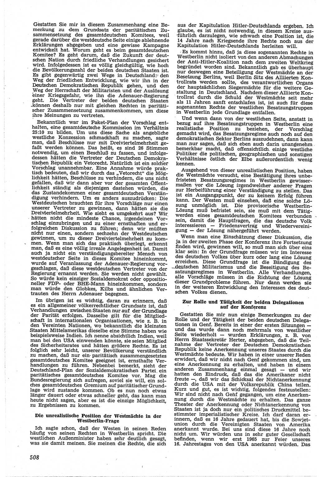 Neue Justiz (NJ), Zeitschrift für Recht und Rechtswissenschaft [Deutsche Demokratische Republik (DDR)], 13. Jahrgang 1959, Seite 508 (NJ DDR 1959, S. 508)