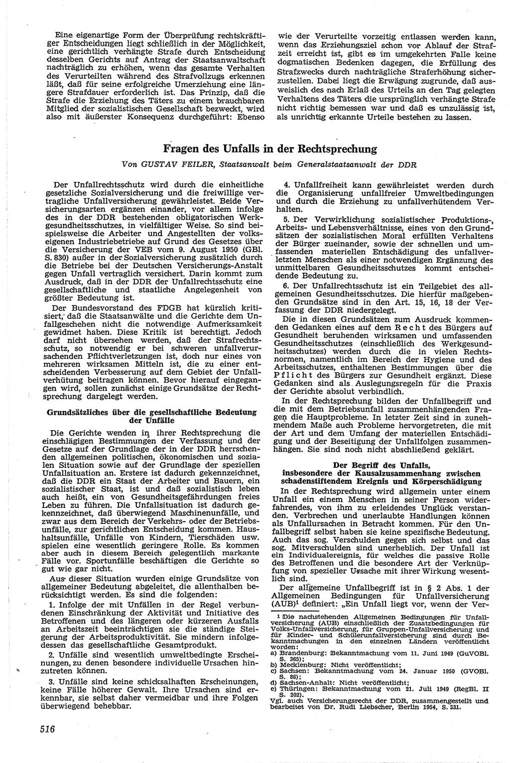 Neue Justiz (NJ), Zeitschrift für Recht und Rechtswissenschaft [Deutsche Demokratische Republik (DDR)], 13. Jahrgang 1959, Seite 516 (NJ DDR 1959, S. 516)