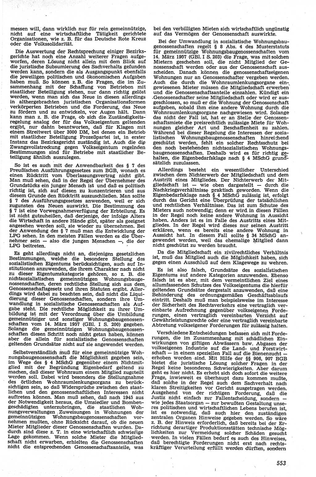 Neue Justiz (NJ), Zeitschrift für Recht und Rechtswissenschaft [Deutsche Demokratische Republik (DDR)], 13. Jahrgang 1959, Seite 553 (NJ DDR 1959, S. 553)
