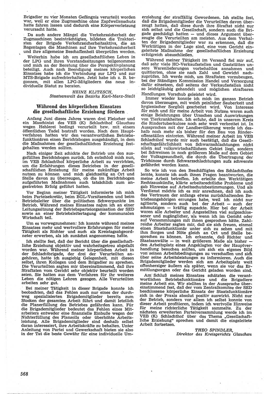 Neue Justiz (NJ), Zeitschrift für Recht und Rechtswissenschaft [Deutsche Demokratische Republik (DDR)], 13. Jahrgang 1959, Seite 568 (NJ DDR 1959, S. 568)
