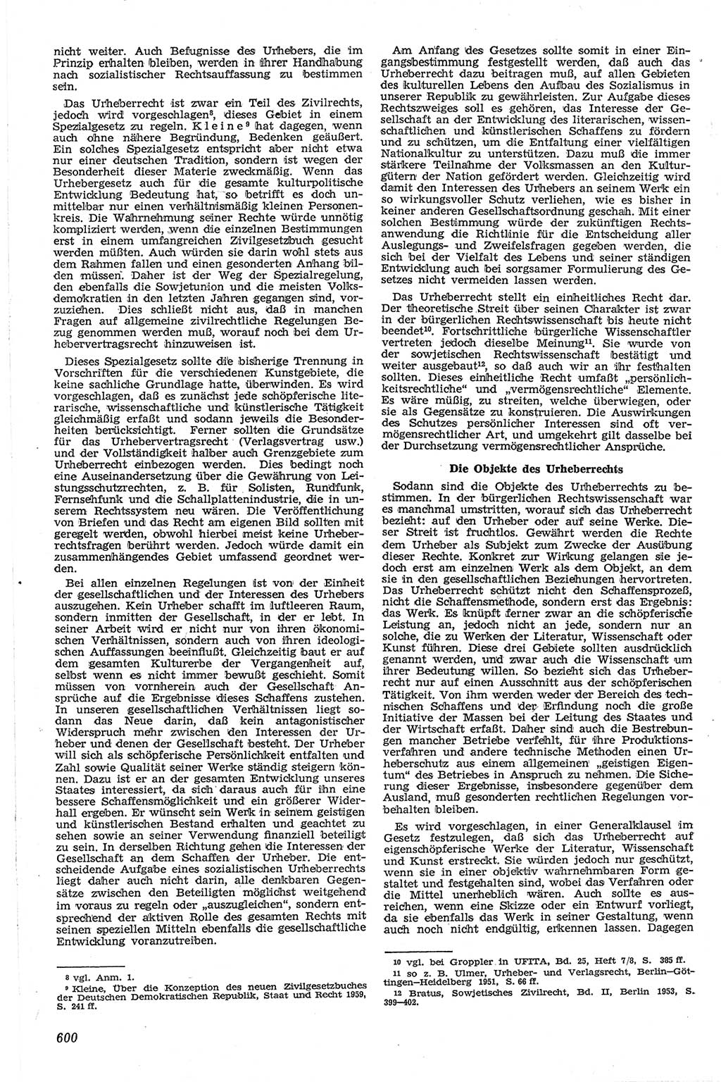 Neue Justiz (NJ), Zeitschrift für Recht und Rechtswissenschaft [Deutsche Demokratische Republik (DDR)], 13. Jahrgang 1959, Seite 600 (NJ DDR 1959, S. 600)