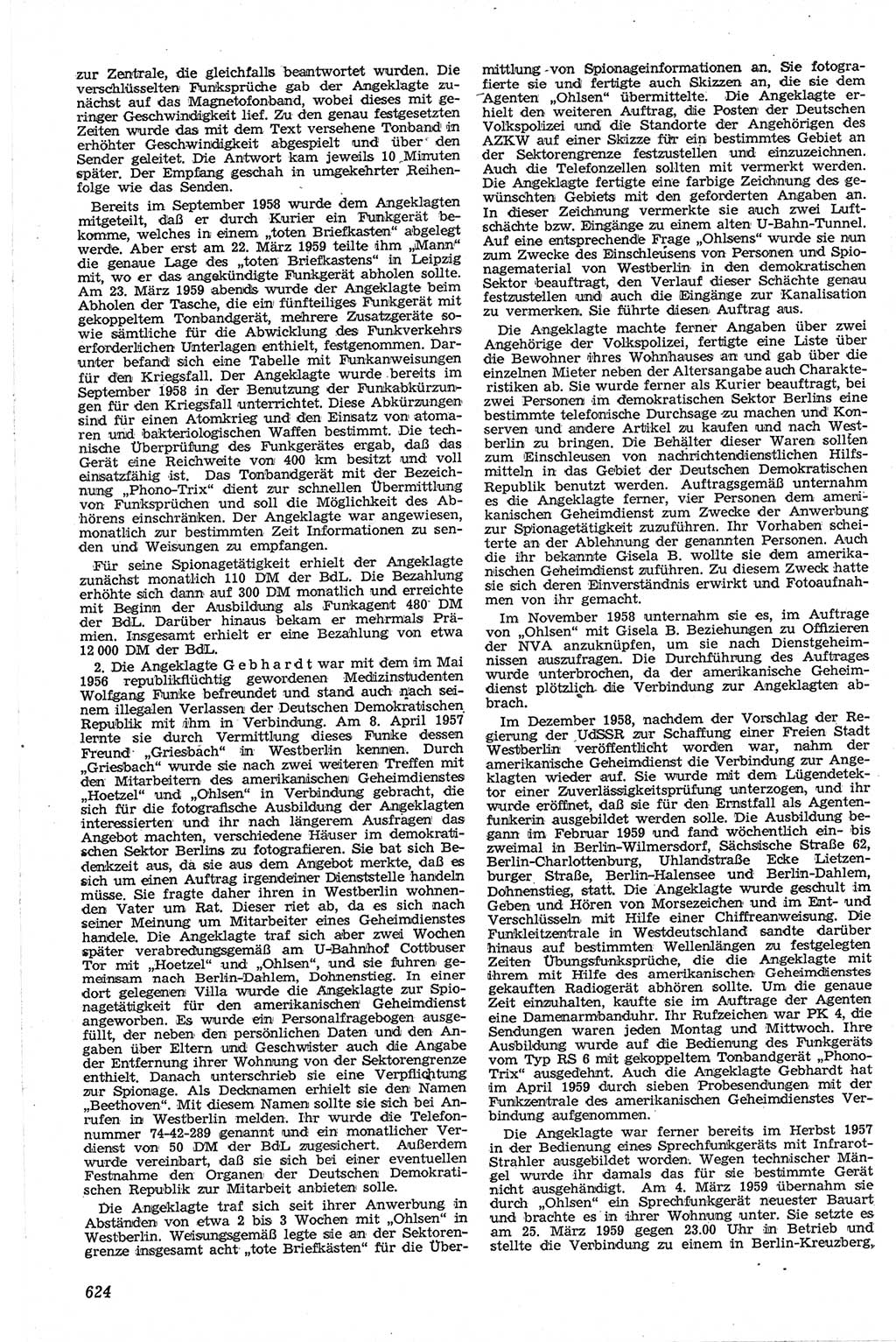Neue Justiz (NJ), Zeitschrift für Recht und Rechtswissenschaft [Deutsche Demokratische Republik (DDR)], 13. Jahrgang 1959, Seite 624 (NJ DDR 1959, S. 624)