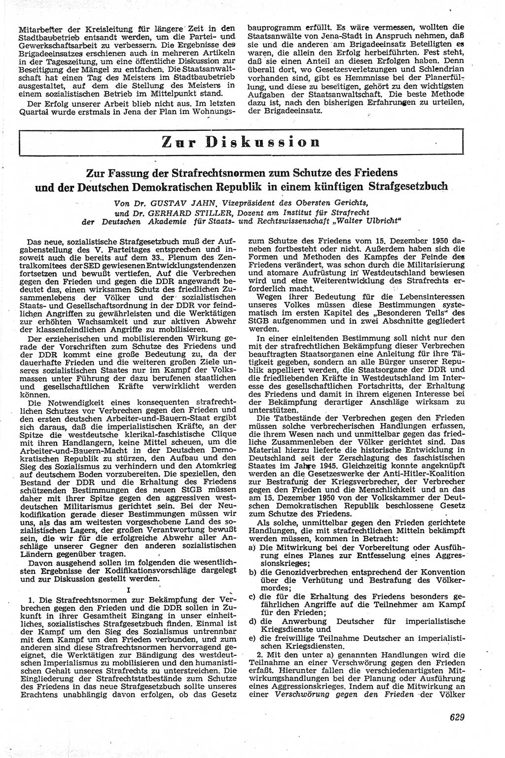 Neue Justiz (NJ), Zeitschrift für Recht und Rechtswissenschaft [Deutsche Demokratische Republik (DDR)], 13. Jahrgang 1959, Seite 629 (NJ DDR 1959, S. 629)
