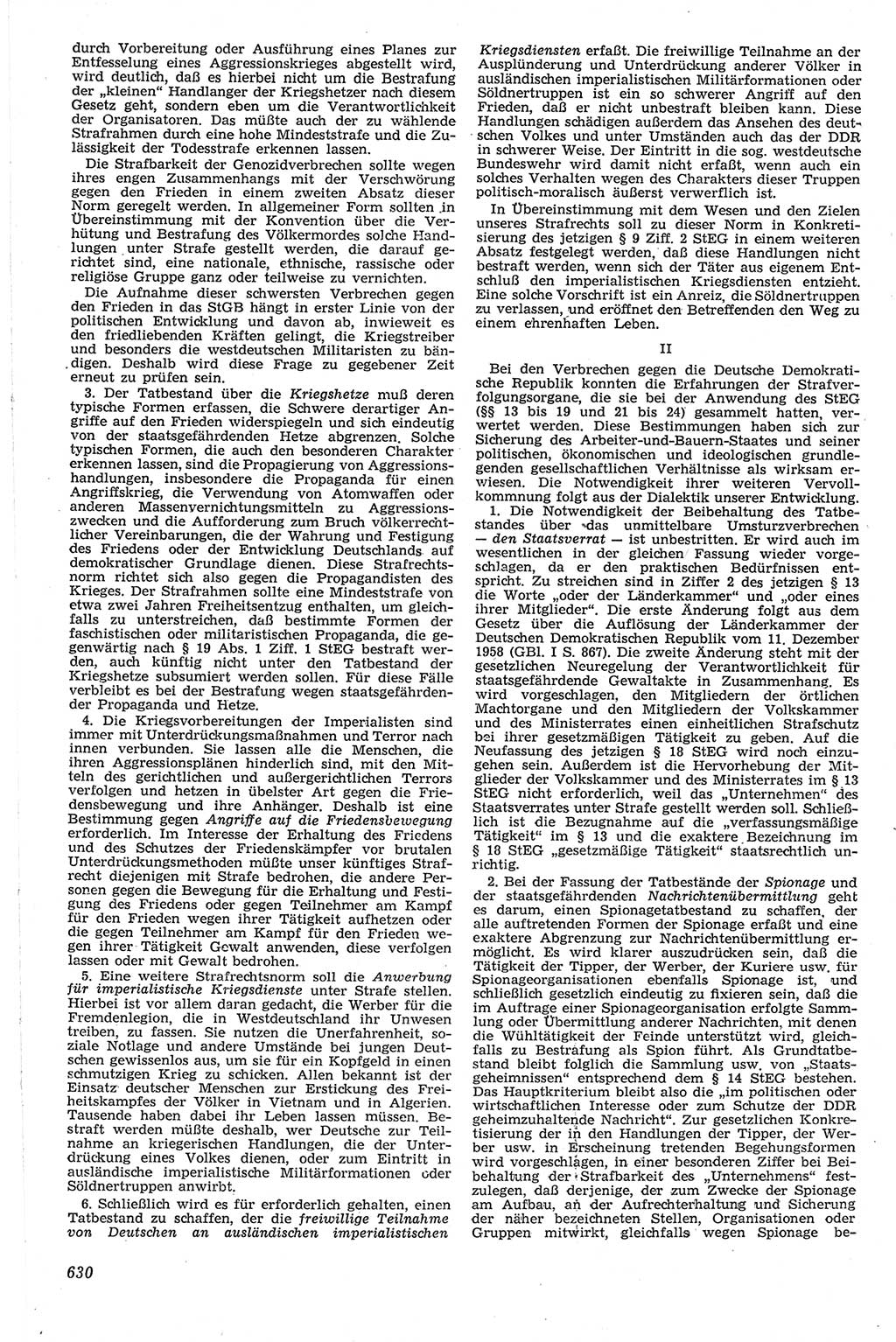 Neue Justiz (NJ), Zeitschrift für Recht und Rechtswissenschaft [Deutsche Demokratische Republik (DDR)], 13. Jahrgang 1959, Seite 630 (NJ DDR 1959, S. 630)