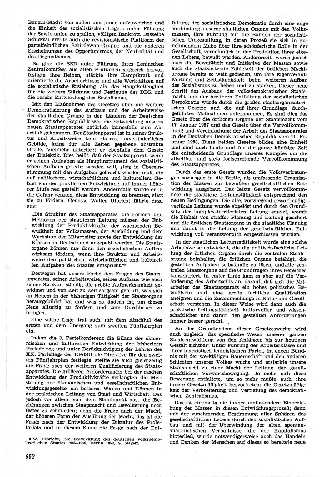 Neue Justiz (NJ), Zeitschrift für Recht und Rechtswissenschaft [Deutsche Demokratische Republik (DDR)], 13. Jahrgang 1959, Seite 652 (NJ DDR 1959, S. 652)