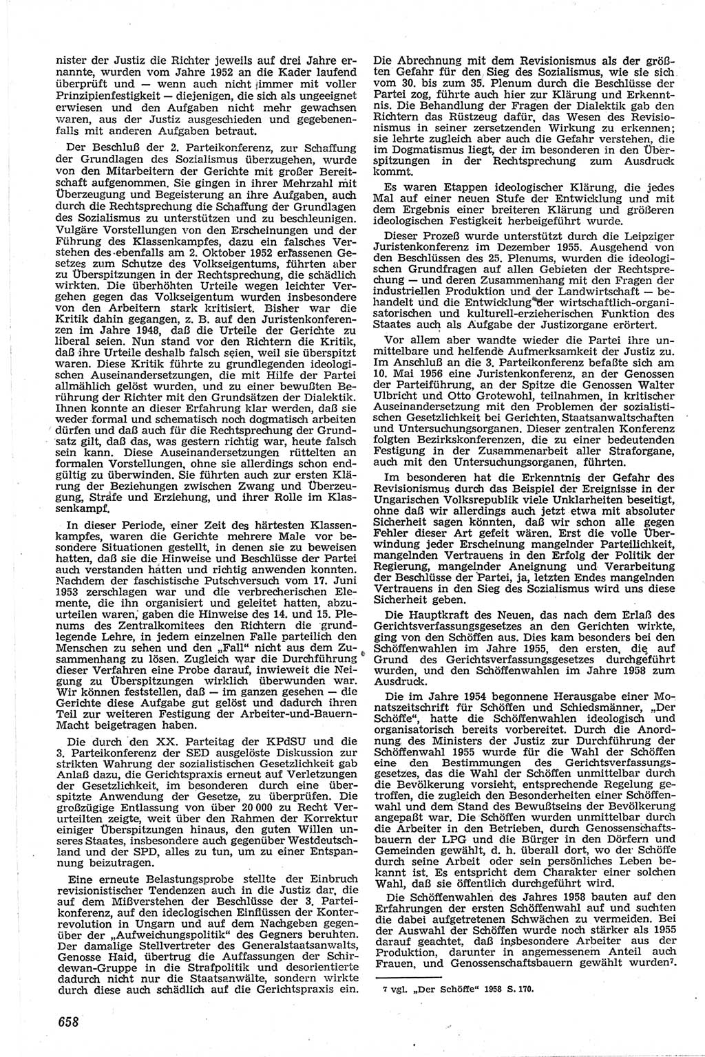 Neue Justiz (NJ), Zeitschrift für Recht und Rechtswissenschaft [Deutsche Demokratische Republik (DDR)], 13. Jahrgang 1959, Seite 658 (NJ DDR 1959, S. 658)