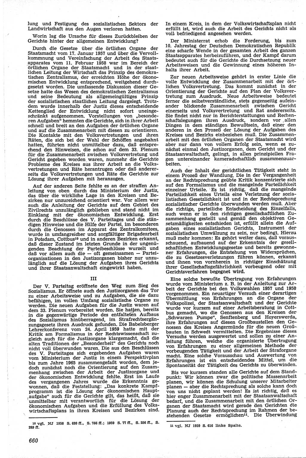 Neue Justiz (NJ), Zeitschrift für Recht und Rechtswissenschaft [Deutsche Demokratische Republik (DDR)], 13. Jahrgang 1959, Seite 660 (NJ DDR 1959, S. 660)
