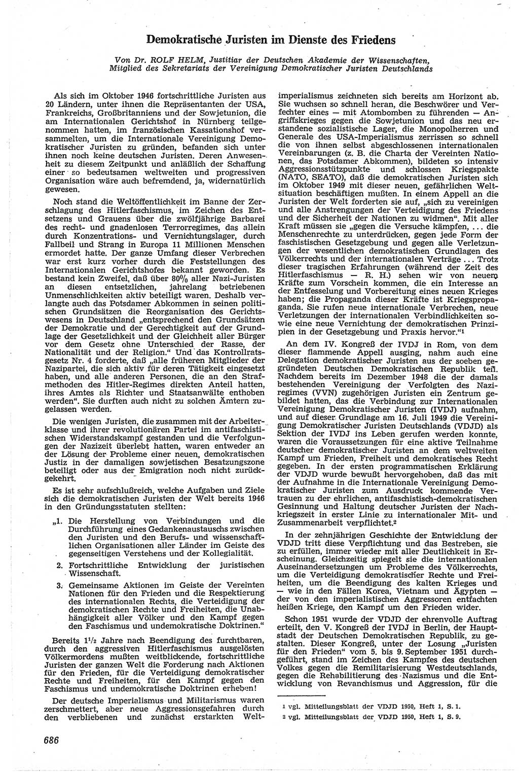 Neue Justiz (NJ), Zeitschrift für Recht und Rechtswissenschaft [Deutsche Demokratische Republik (DDR)], 13. Jahrgang 1959, Seite 686 (NJ DDR 1959, S. 686)