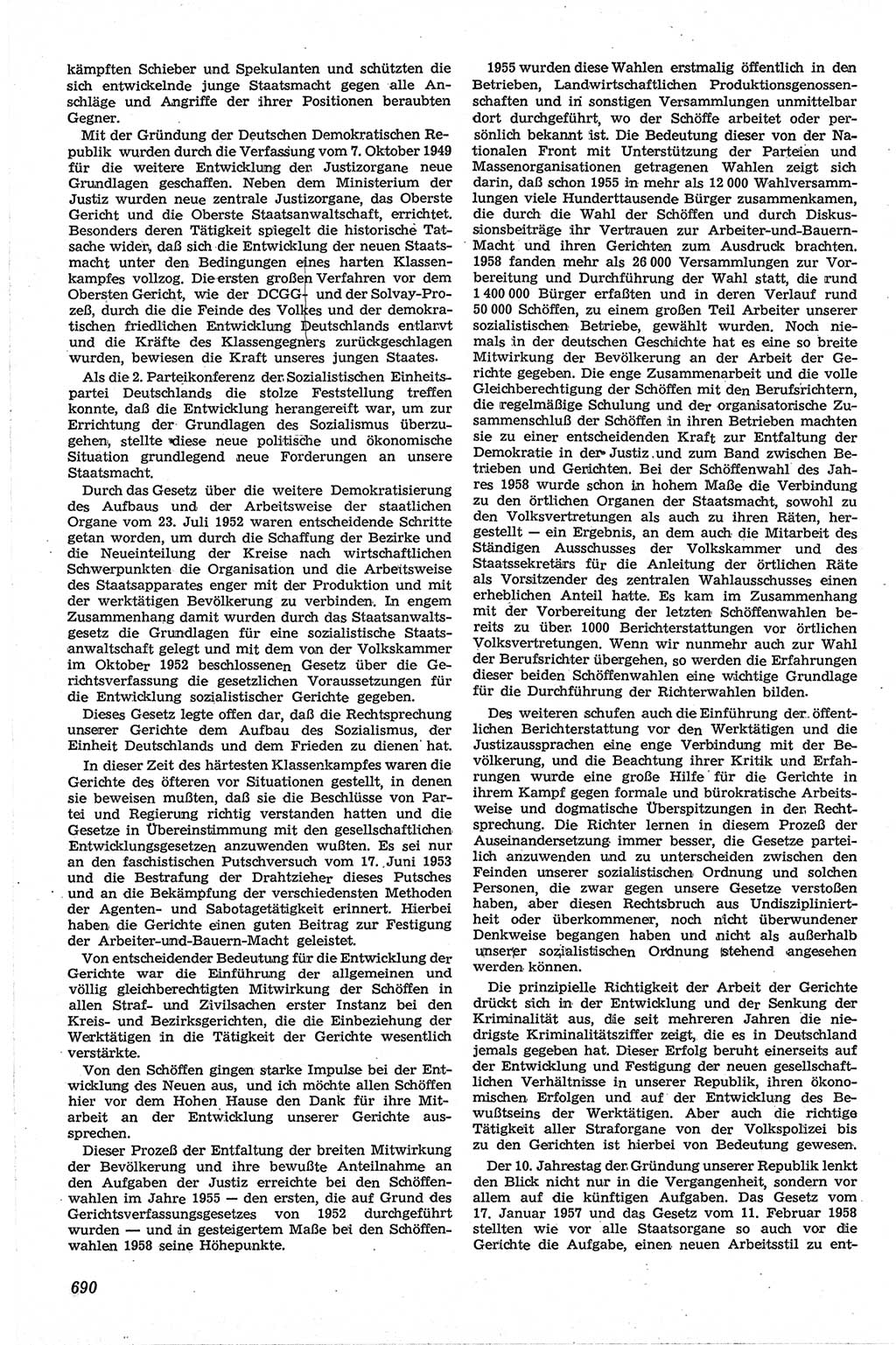 Neue Justiz (NJ), Zeitschrift für Recht und Rechtswissenschaft [Deutsche Demokratische Republik (DDR)], 13. Jahrgang 1959, Seite 690 (NJ DDR 1959, S. 690)