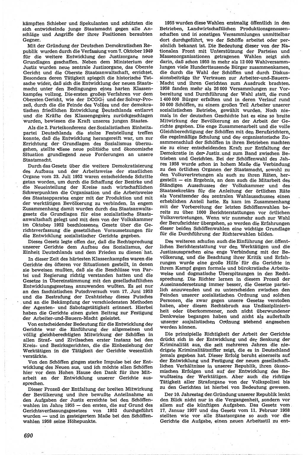 Neue Justiz (NJ), Zeitschrift für Recht und Rechtswissenschaft [Deutsche Demokratische Republik (DDR)], 13. Jahrgang 1959, Seite 690 (NJ DDR 1959, S. 690)