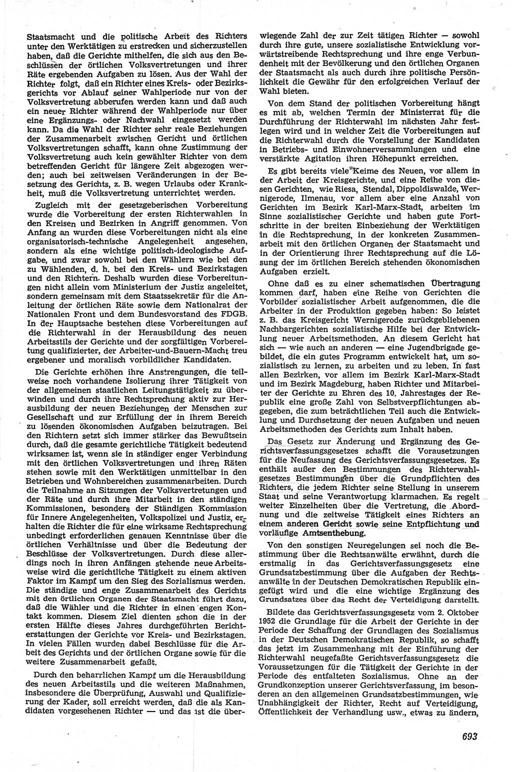 Neue Justiz (NJ), Zeitschrift für Recht und Rechtswissenschaft [Deutsche Demokratische Republik (DDR)], 13. Jahrgang 1959, Seite 693 (NJ DDR 1959, S. 693)