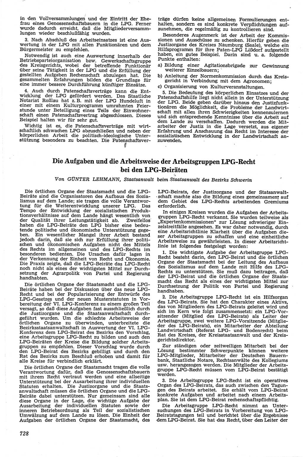 Neue Justiz (NJ), Zeitschrift für Recht und Rechtswissenschaft [Deutsche Demokratische Republik (DDR)], 13. Jahrgang 1959, Seite 728 (NJ DDR 1959, S. 728)
