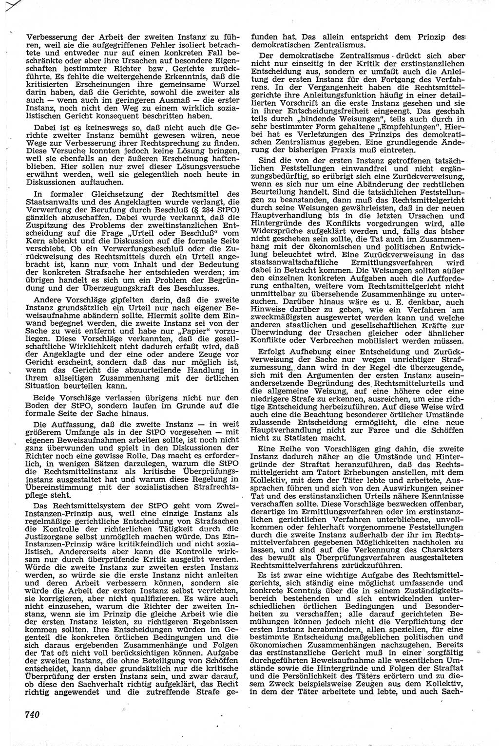Neue Justiz (NJ), Zeitschrift für Recht und Rechtswissenschaft [Deutsche Demokratische Republik (DDR)], 13. Jahrgang 1959, Seite 740 (NJ DDR 1959, S. 740)