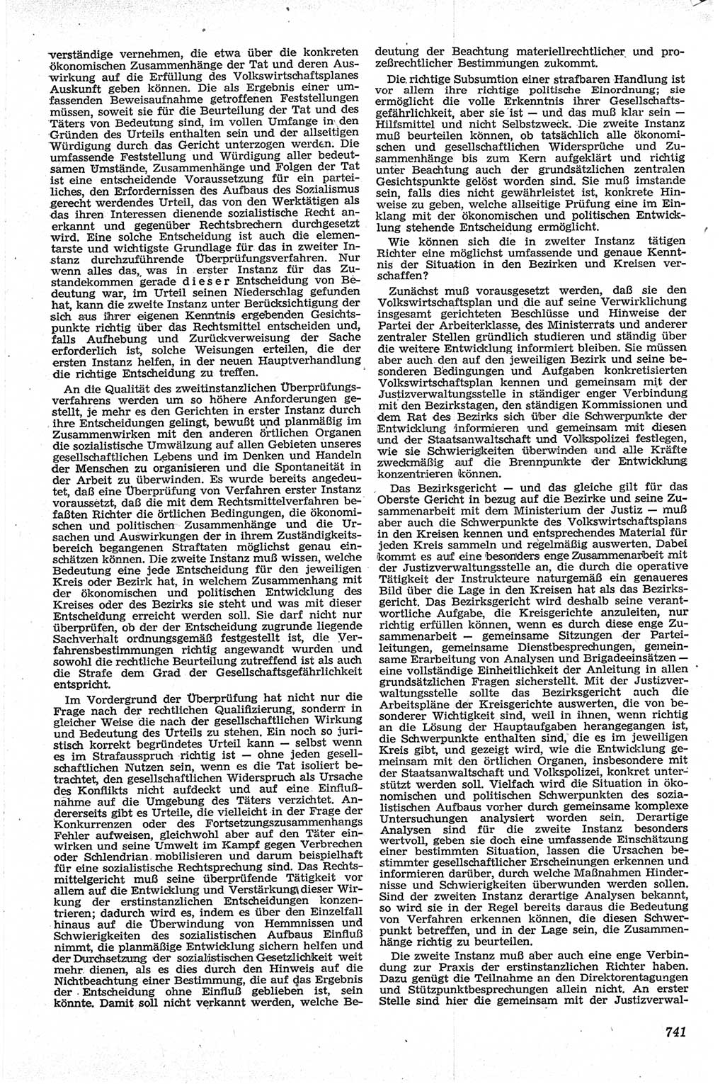 Neue Justiz (NJ), Zeitschrift für Recht und Rechtswissenschaft [Deutsche Demokratische Republik (DDR)], 13. Jahrgang 1959, Seite 741 (NJ DDR 1959, S. 741)
